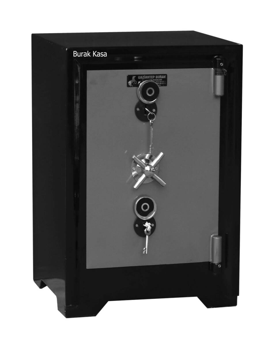 64 cm Çelik Para Kasası | 8 mm Kapak Saclı, 150 kg Ağırlığında, Yangın ve Depreme Dayanıklı Yüksek Güvenlikli Kasa – Burak Çelik Kasa İmalatı - 1